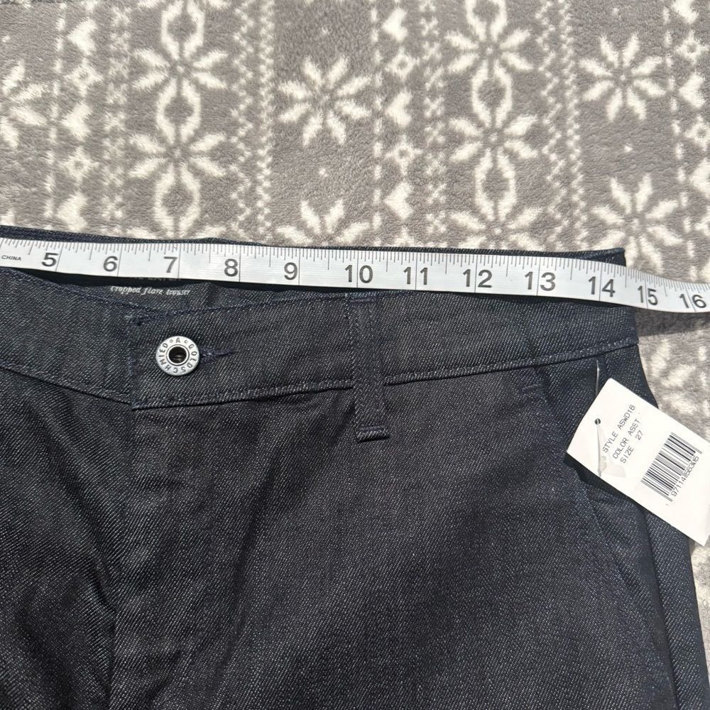 NWT AG Adriano Goldschmied The Layla Cropped Flare Trouser Jean Dark Wash Sz 27 - Picture 12 of 14